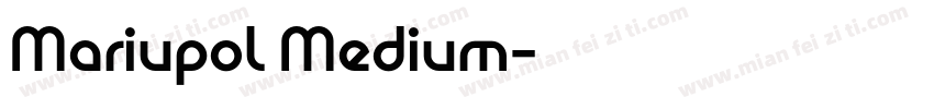 Mariupol Medium字体转换